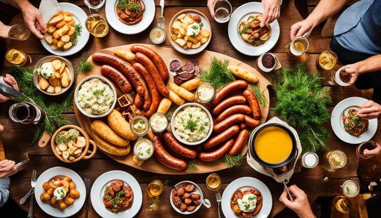 Kleingruppen-Catering im deutschen Stil